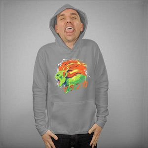 Sweat geek - Blanka - Street Fighter - Couleur Gris Chine - Taille S