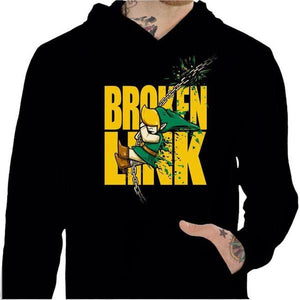 Sweat geek - Broken Link - Couleur Noir - Taille S