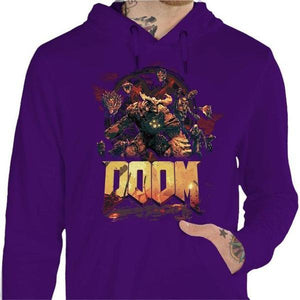 Sweat geek - DOOM New Generation - Couleur Violet - Taille S