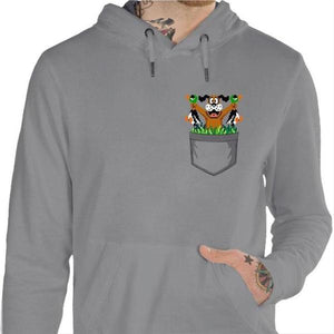 Sweat geek - Dog Hunter - Couleur Gris Chine - Taille S
