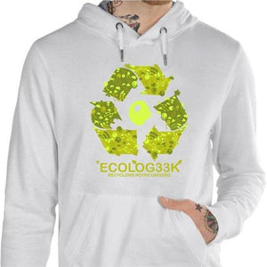 Sweat geek - Ecolog33k - Couleur Blanc - Taille S