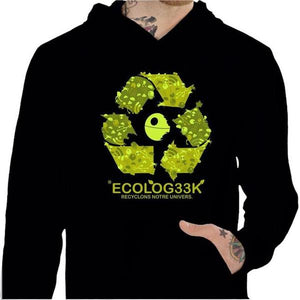 Sweat geek - Ecolog33k - Couleur Noir - Taille S