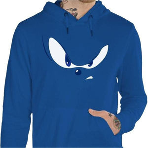 Sweat geek - Eyes of the Sonic - Couleur Bleu Royal - Taille S