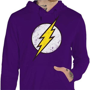 Sweat geek - Flash - Couleur Violet - Taille S