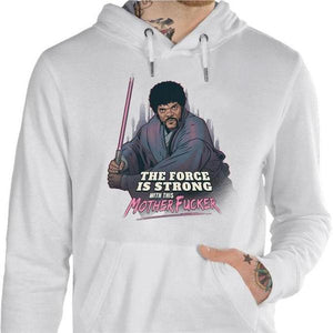 Sweat geek - Force Fiction - Couleur Blanc - Taille S