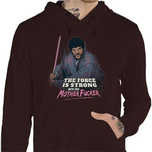 Sweat geek - Force Fiction - Couleur Chocolat - Taille S