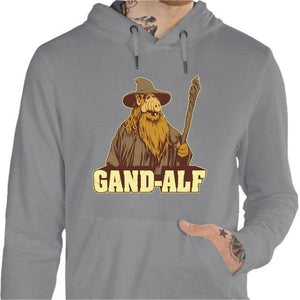 Sweat geek - Gandalf Alf - Couleur Gris Chine - Taille S