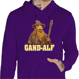 Sweat geek - Gandalf Alf - Couleur Violet - Taille S