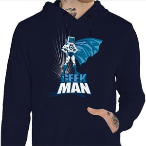 Sweat geek - Geek Man - Couleur Marine - Taille S