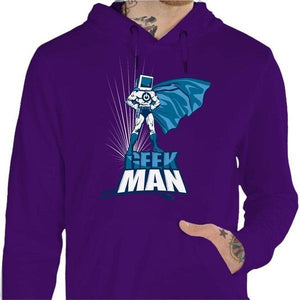 Sweat geek - Geek Man - Couleur Violet - Taille S