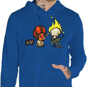 Sweat geek - Ghost Rider - Couleur Bleu Royal - Taille S