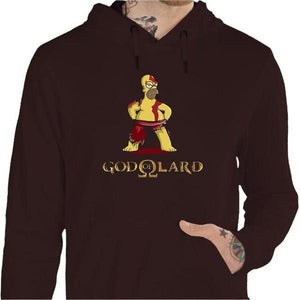 Sweat geek - God Of Lard - Couleur Chocolat - Taille S
