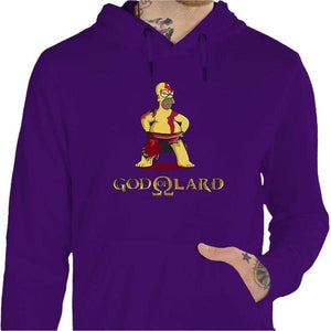 Sweat geek - God Of Lard - Couleur Violet - Taille S
