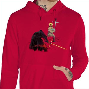 Sweat geek - Holy Wars - Couleur Rouge Vif - Taille S