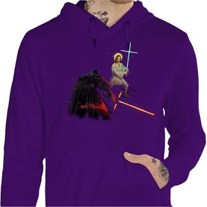 Sweat geek - Holy Wars - Couleur Violet - Taille S