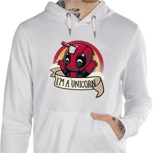 Sweat geek - I am unicorn - Couleur Blanc - Taille S