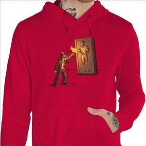 Sweat geek - Indiana Carbonite - Couleur Rouge Vif - Taille S