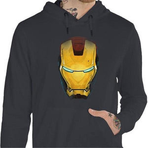 Sweat geek - Iron Man - Couleur Gris Foncé - Taille S