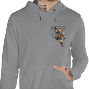 Sweat geek - Link Climbing - Couleur Gris Chine - Taille S
