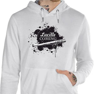 Sweat geek - Lucille is Coming - Couleur Blanc - Taille S