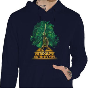 Sweat geek - May the triforce be with you - Couleur Marine - Taille S