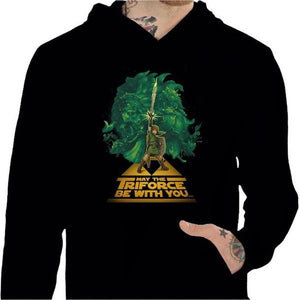 Sweat geek - May the triforce be with you - Couleur Noir - Taille S