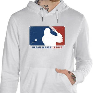 Sweat geek - Negan Major League - Couleur Blanc - Taille S