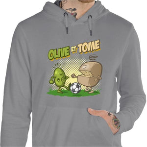 Sweat geek - Olive et Tome - Couleur Gris Chine - Taille S