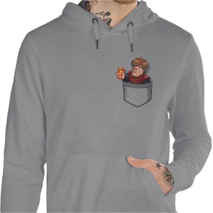 Sweat geek - Poche-tron - Couleur Gris Chine - Taille S