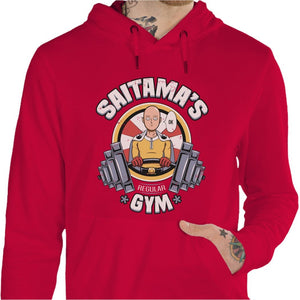 Sweat geek - Saitama’s gym - Couleur Rouge Vif - Taille S