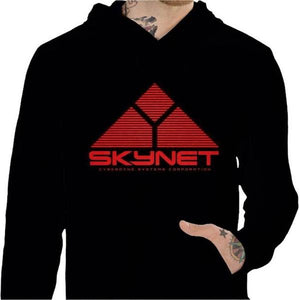 Sweat geek - Skynet - Terminator II - Couleur Noir - Taille S