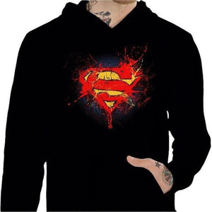 Sweat geek - Superman - Couleur Noir - Taille S
