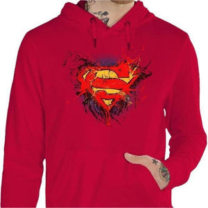 Sweat geek - Superman - Couleur Rouge Vif - Taille S