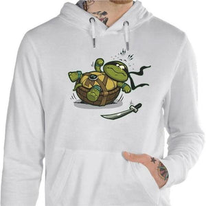 Sweat geek - Turtle Loser - Couleur Blanc - Taille S