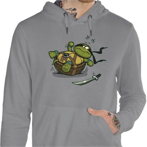 Sweat geek - Turtle Loser - Couleur Gris Chine - Taille S