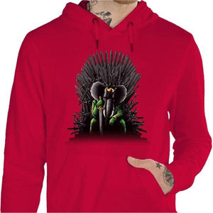 Sweat geek - Unexpected King - Couleur Rouge Vif - Taille S