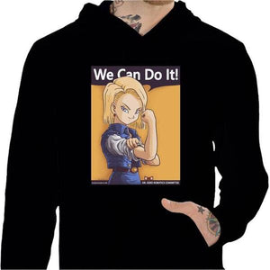 Sweat geek - We can do it - Couleur Noir - Taille S