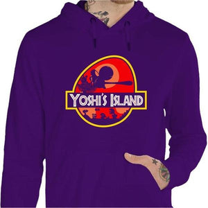 Sweat geek - Yoshi's Island - Couleur Violet - Taille S