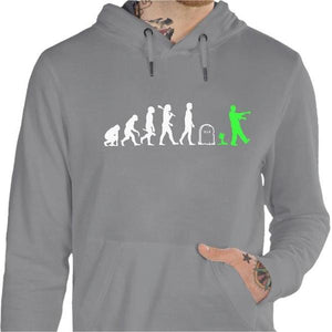 Sweat geek - Zombie - Couleur Gris Chine - Taille S