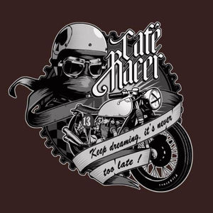 T SHIRT MOTO - Café Racer - Couleur Chocolat