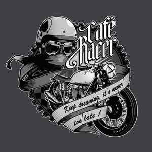 T SHIRT MOTO - Café Racer - Couleur Gris Foncé