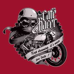 T SHIRT MOTO - Café Racer - Couleur Rouge Tango