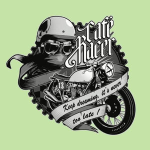 T SHIRT MOTO - Café Racer - Couleur Tilleul