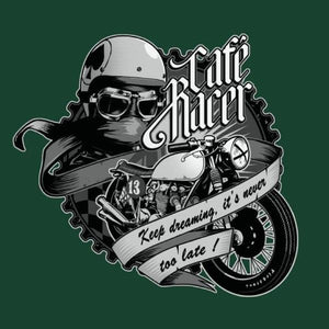 T SHIRT MOTO - Café Racer - Couleur Vert Bouteille