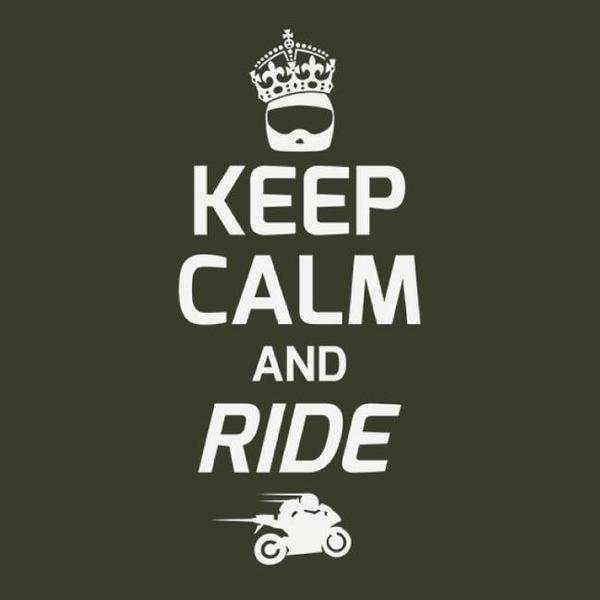 T SHIRT MOTO - Keep Calm and Ride