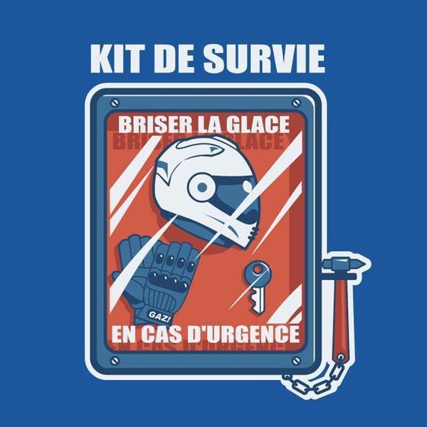 Tee shirt Kit de survie du Motard !