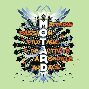 T SHIRT MOTO - Motard - Couleur Tilleul