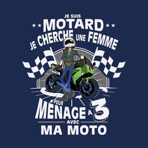 T-shirt Motard Homme Moto Retraite Cadeau