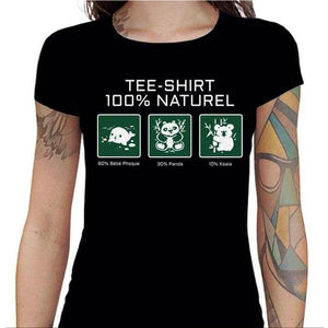 T-shirt Geekette - 100% naturel - Couleur Noir - Taille S