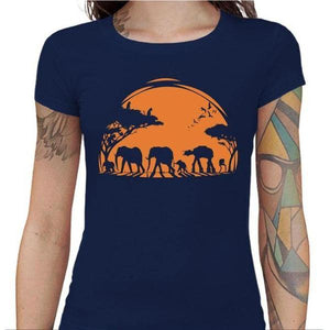 T-shirt Geekette - Africa Wars - Couleur Bleu Nuit - Taille S